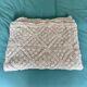 Large vintage handmade crochet bedspread