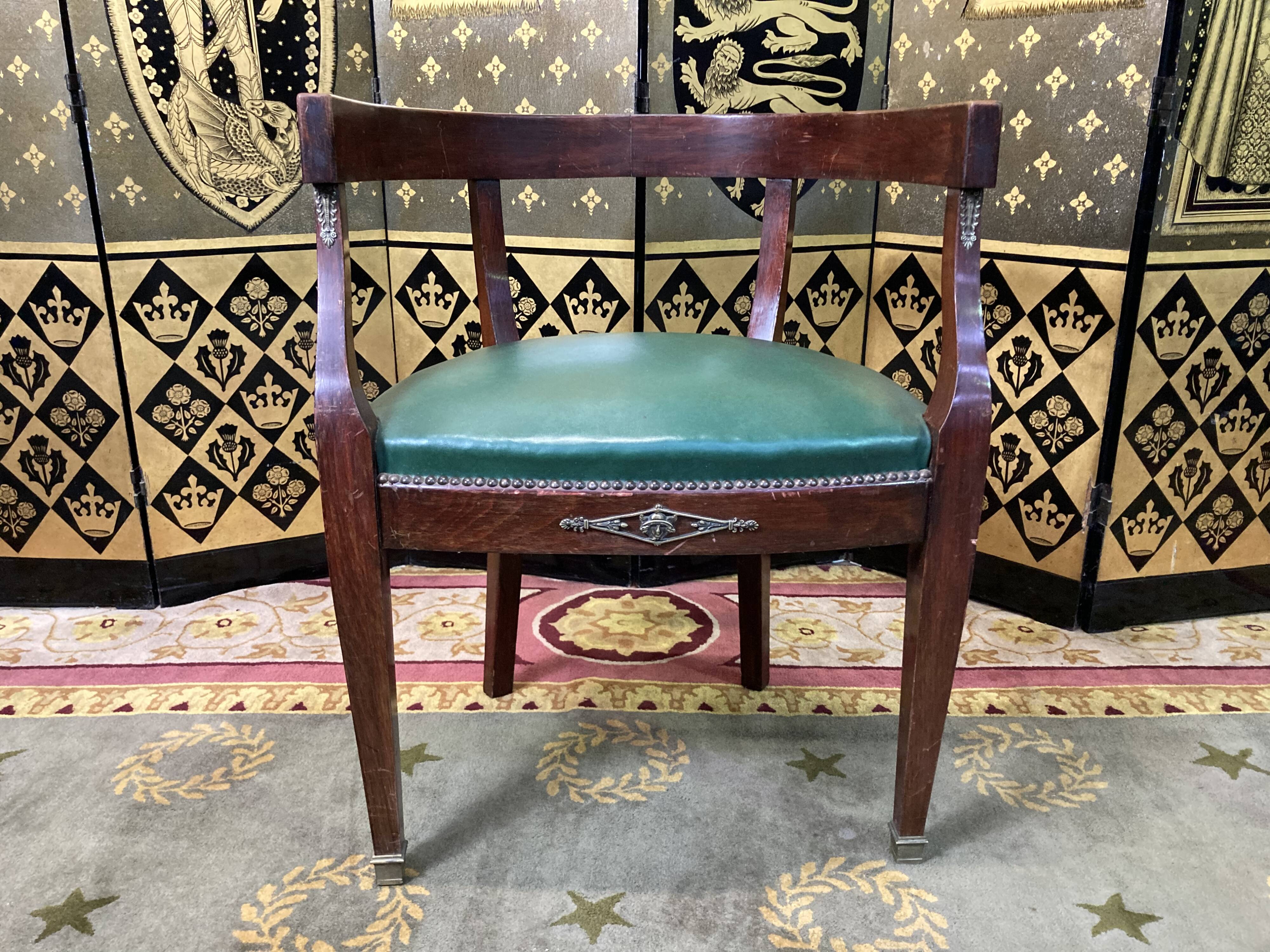 Office armchair empire style / louis XVI