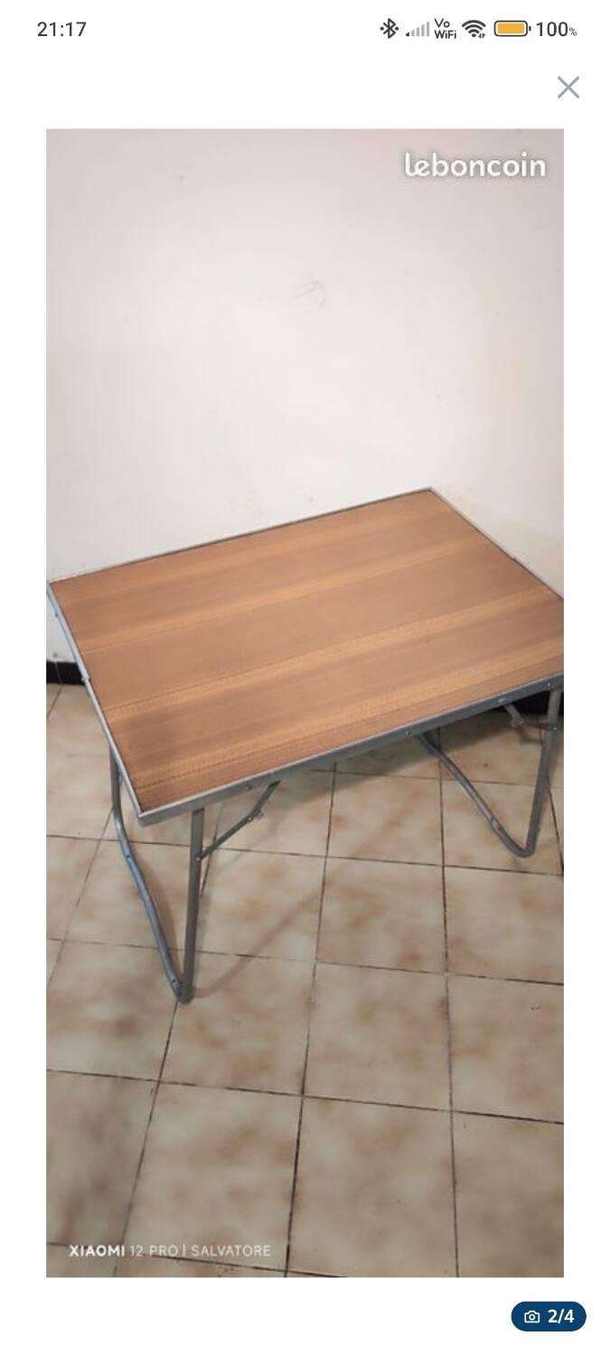 Vintage folding table – 1970s, GDR