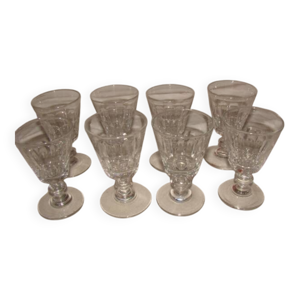 8 verres à apéritif - cristal baccarat