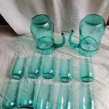 Service a orangeade vert mente a l'eau