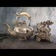 Silver-plated metal samovar kettle, 19th century