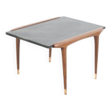 1960s TEAK AND SLATE COFFEE/SIDE TABLE