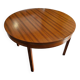 Scandinavian extendable teak round table, 1970s