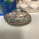 Set of 5 hand-painted dessert plates