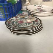 Set of 5 hand-painted dessert plates