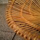 Fauteuil en rotin des années 50