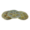 Three Sarreguemine oyster plates