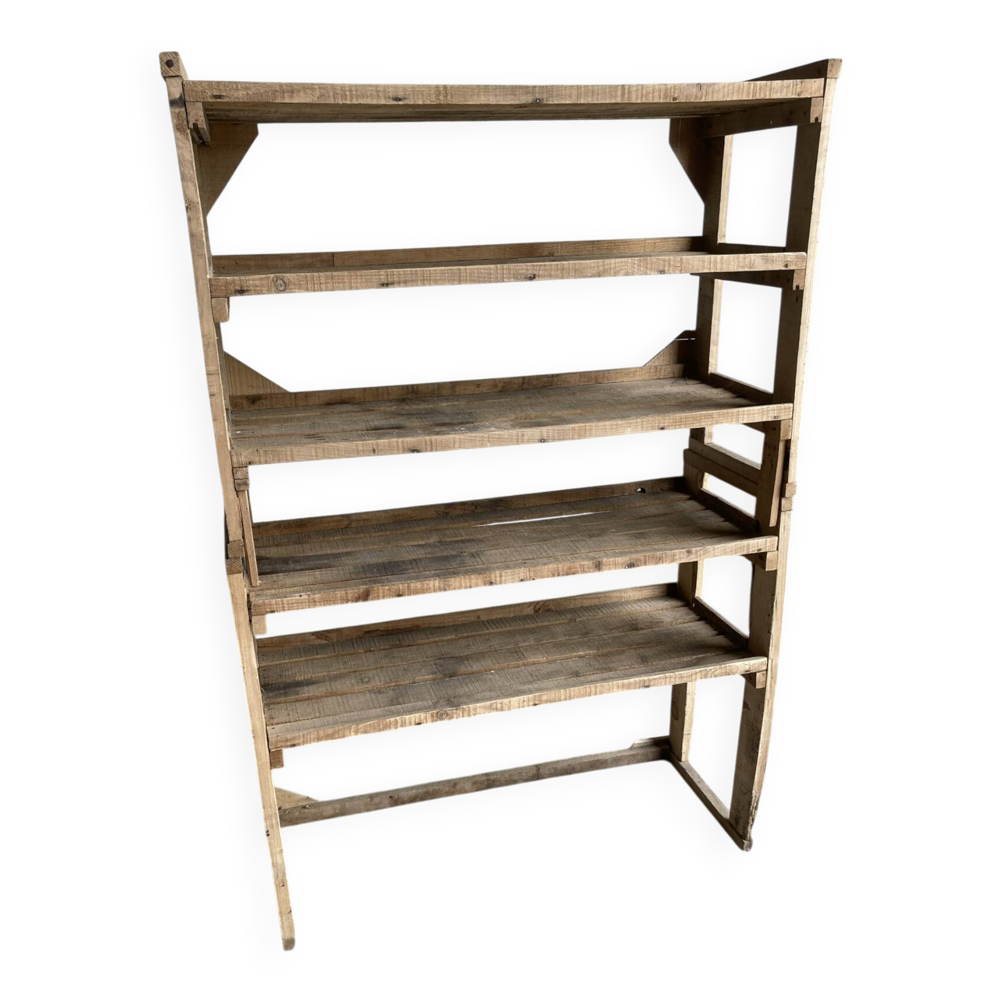 Raw poplar wood shelf