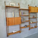 Mid-century modular teak wall unit by john texmon for blindheim mobelfabrik, norway, 1960s