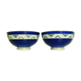 2 painted porcelain bowls