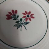 Paire d'assiettes dessert en faïence céranord modèle Gigi