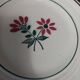 Pair of Ceranord earthenware dessert plates, Gigi model