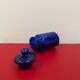 Bocal vintage en verre bleu cobalt