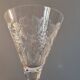 8 large Art Deco crystal glasses, grape clusters (+ 2 gifts)