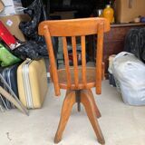 Solid wood notary desk and swivel American chair