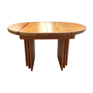 Table à manger scandinave extensible années 70