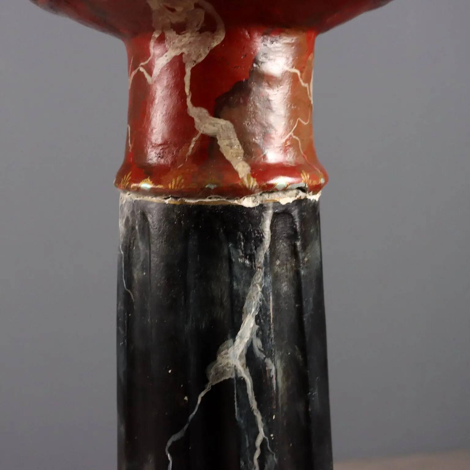 Old column in concrete imitating marble, Italy, 20th century
