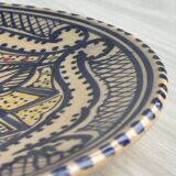 Decorative ceramic plate from Nabeul, Tunisia.