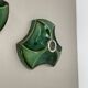 Set of Two Modernist Ceramic Fat Lava Wall Lights by Pan Ceramics, Germany