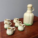 Vintage barbotine liqueur service