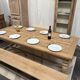Solid oak farmhouse table