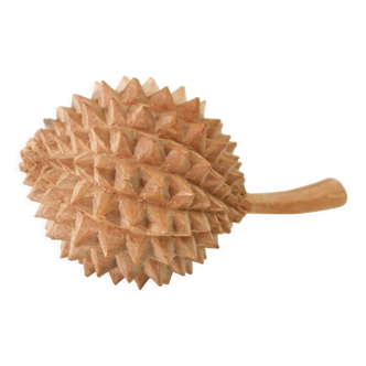Durian wooden paperweight, 70s