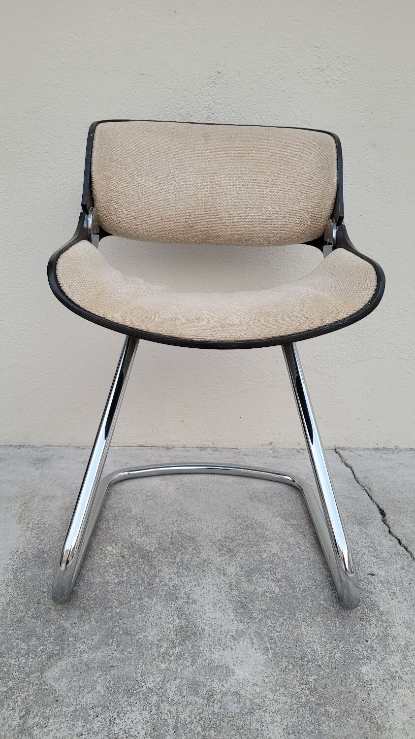 Fauteuil design style Étienne Fermigier 1970 vintage