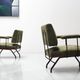 Pair of 1950s Italian Modernist Lounge Chairs