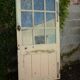 Old glass door