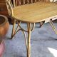 Rattan desk with 1 drawer ref JE