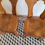 Pair of brutalist chairs