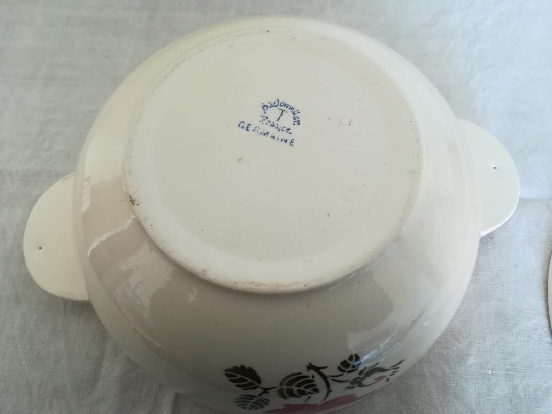 Badonviller earthenware soup or vegetable.