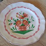 Set of 3 plates with Saint Clément rooster decoration