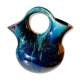Vase double col ultramarin Alphonse Cytère