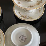Coffee service Bernardaud Limoges Reine Elisabeth 1957