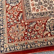 Large industrial Persian carpet in burgundy wool, carpet sample 250x350cm.