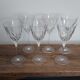 6 crystal wine glasses