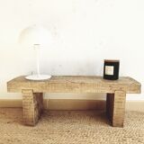 Oak deco bench