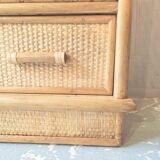 Commode en rotin