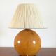 Vintage lamp in solid elm lampshade in wool 70s