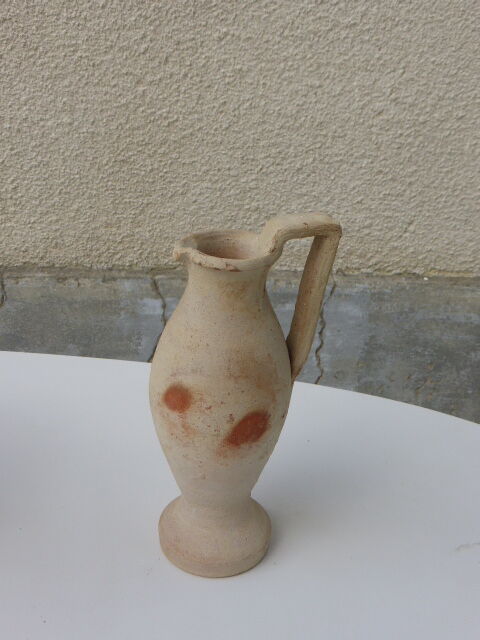 Vase amphora in vintage earth