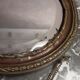 Old brass mirror