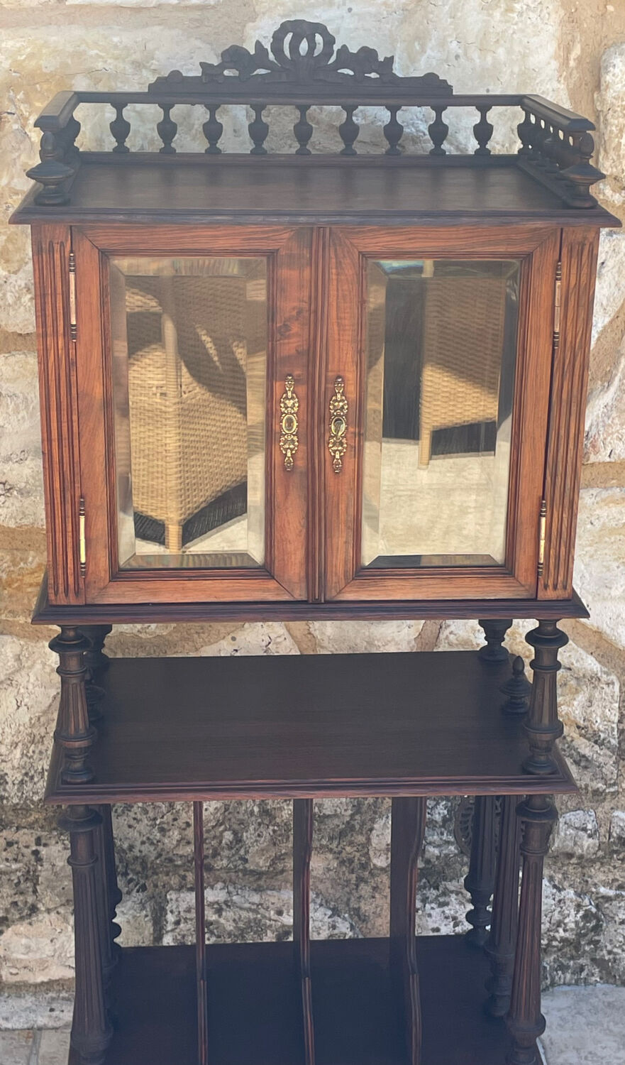 Napoleon III Style Mahogany Music Cabinet