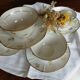 Set of 4 white porcelain cups