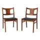 2 Vintage Danish Chairs - 1960s Mid-Century Modern Style