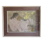 Nude Woman Tableau Gouache on paper marked with the workshop stamp Gabriel SPAT