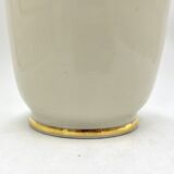 Porcelain flower vase with Digitalis purpurea L.