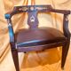 Pair of Empire style restoration armchairs from the 19th century.