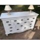 Dresser/set of drawers and its table lamps